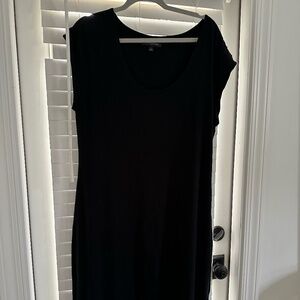 Banana Republic Stretchy Black Midi Dress in Large